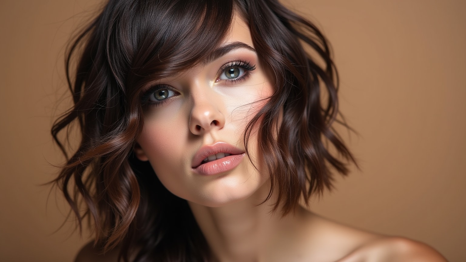 Cheveux soyeux sans électricité statique après séchage