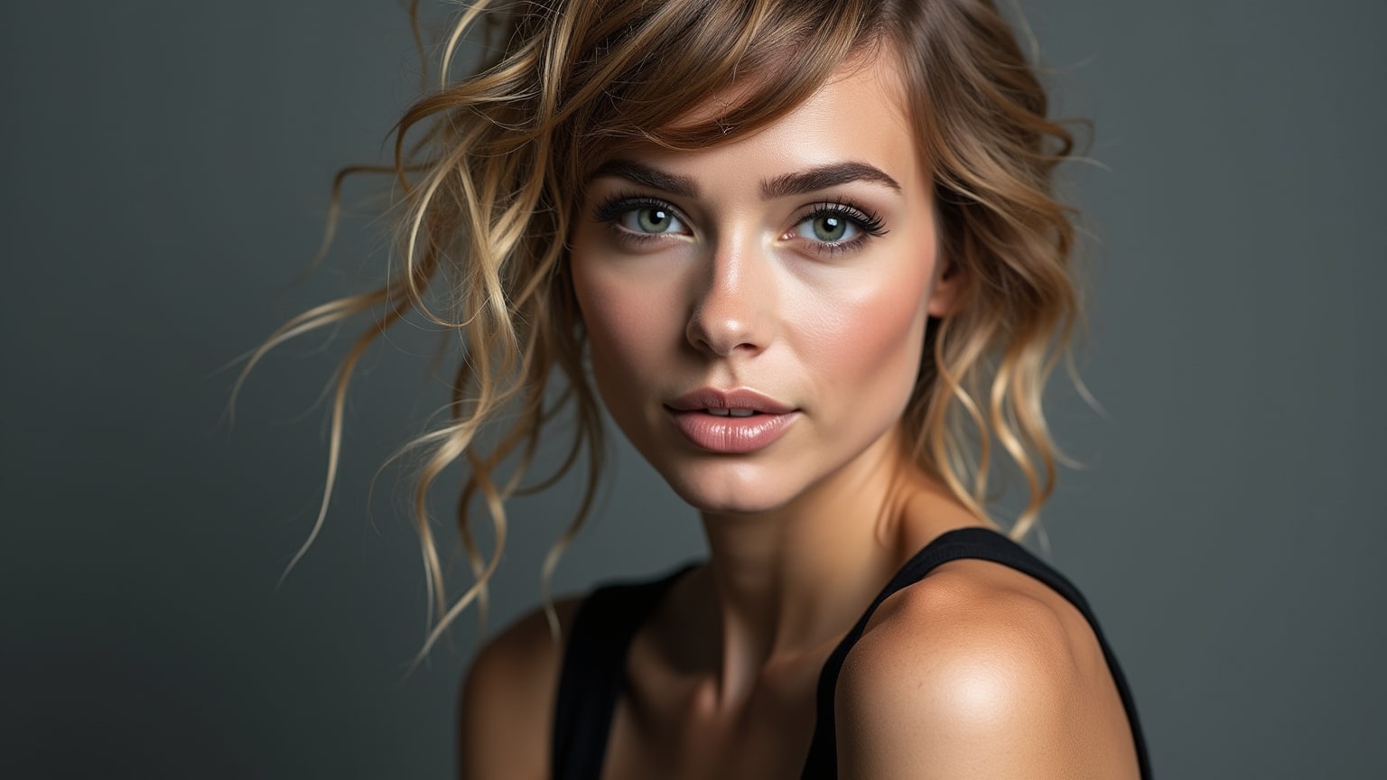 Cheveux soignés sans électricité statique après séchage