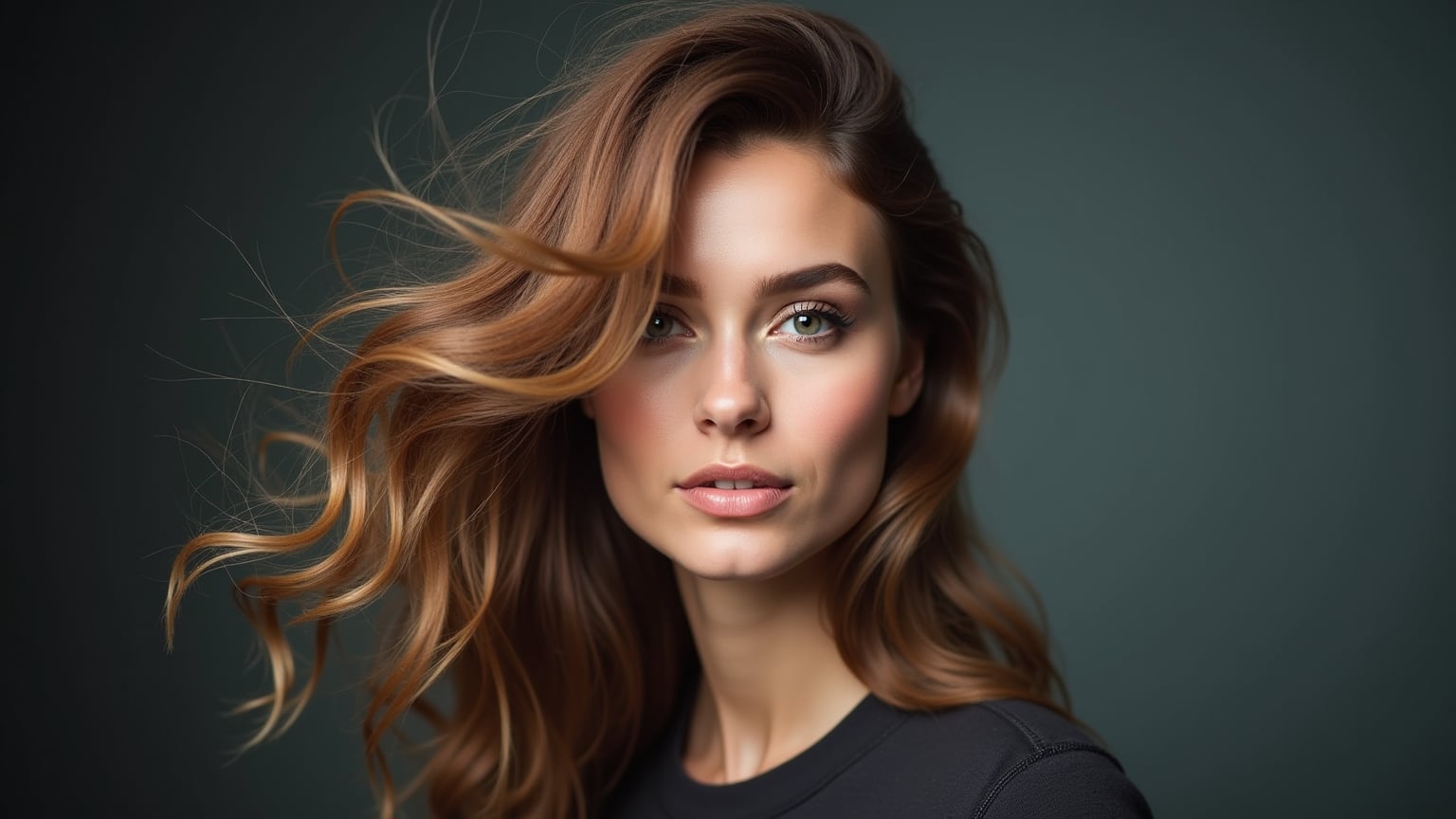 Sèche-cheveux avec capteur intelligent en action